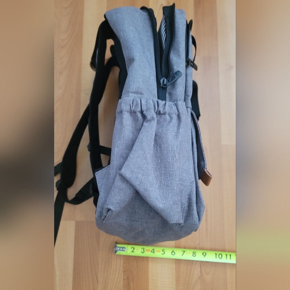New Multi-Pocket Backpack Heather Grey Baby Diaper Bag Outdoor Hiking Quality - Picture 10 of 16